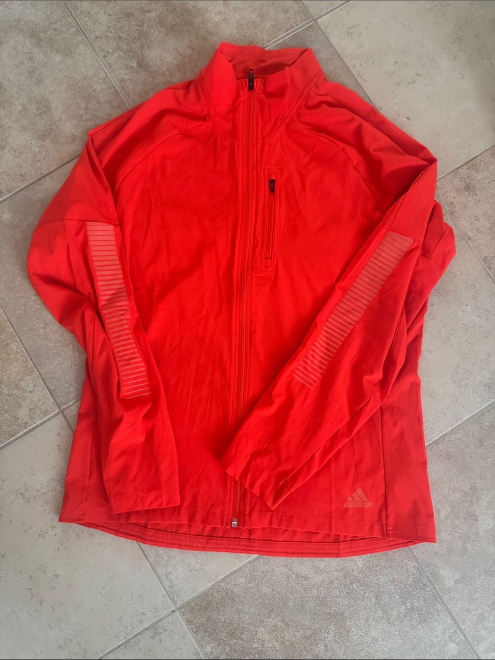 adidas Men’s Bright Red Full-Zip Training Jacket